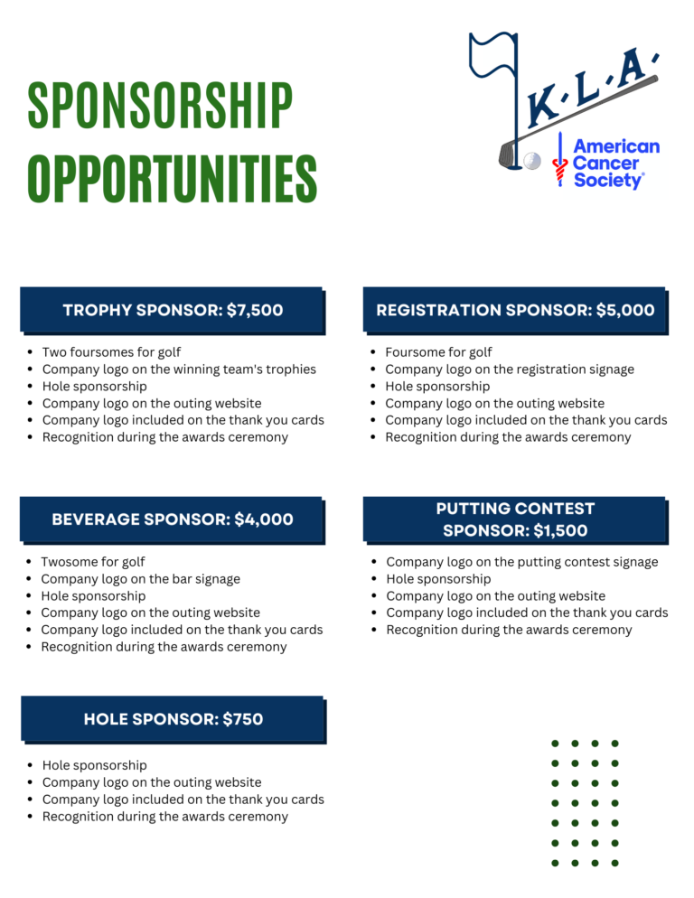 2026 Golf Outing Sponsor Prospectus 1